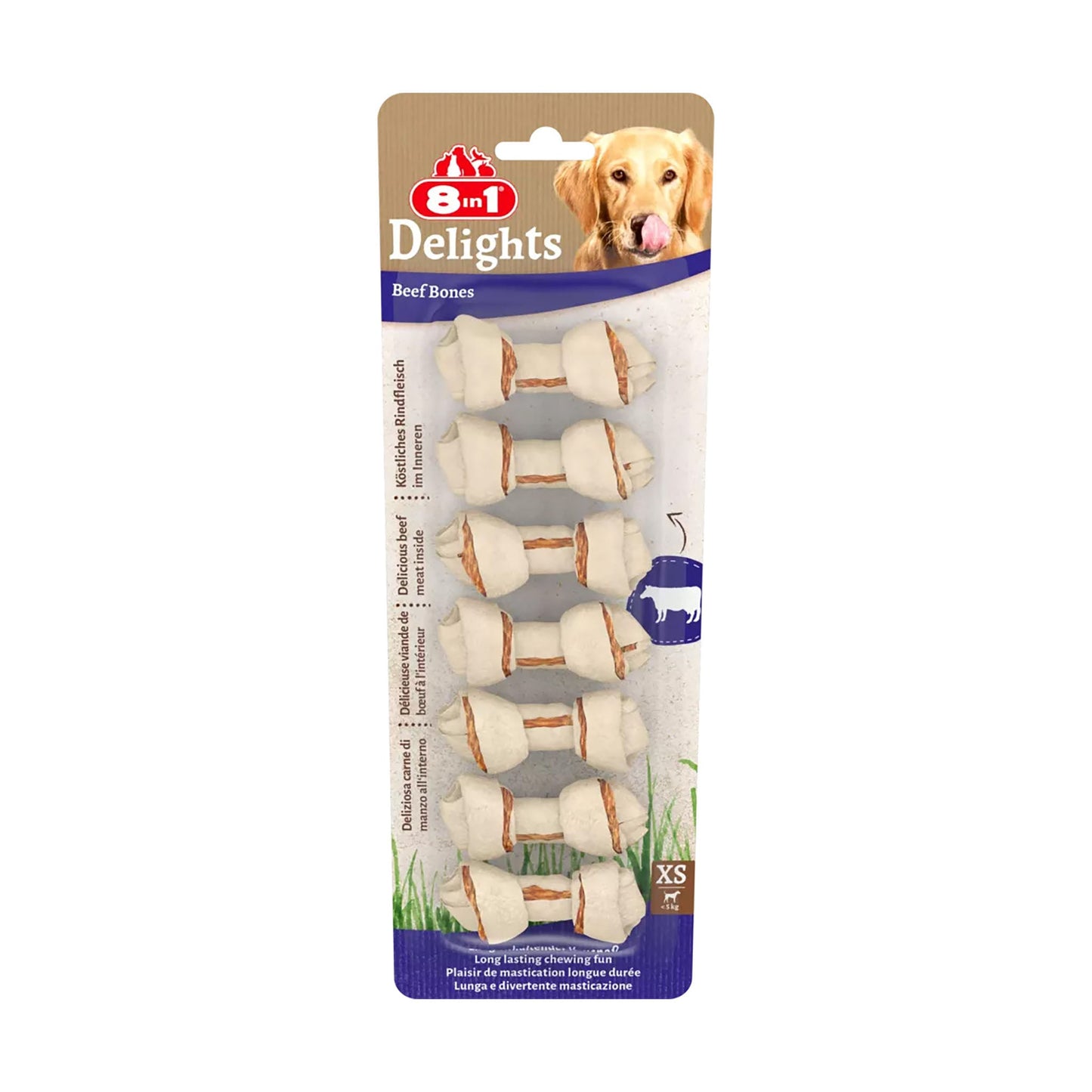 8in1 Delights Beef Bones - Pet Merit Store8in1 Delights Beef Bones