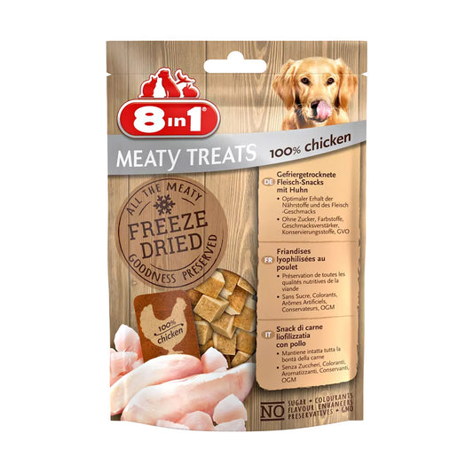 8in1 Meaty Treats Freeze Dried treats with 100% chicken breast - Pet Merit Store8in1 Meaty Treats Freeze Dried treats with 100% chicken breast