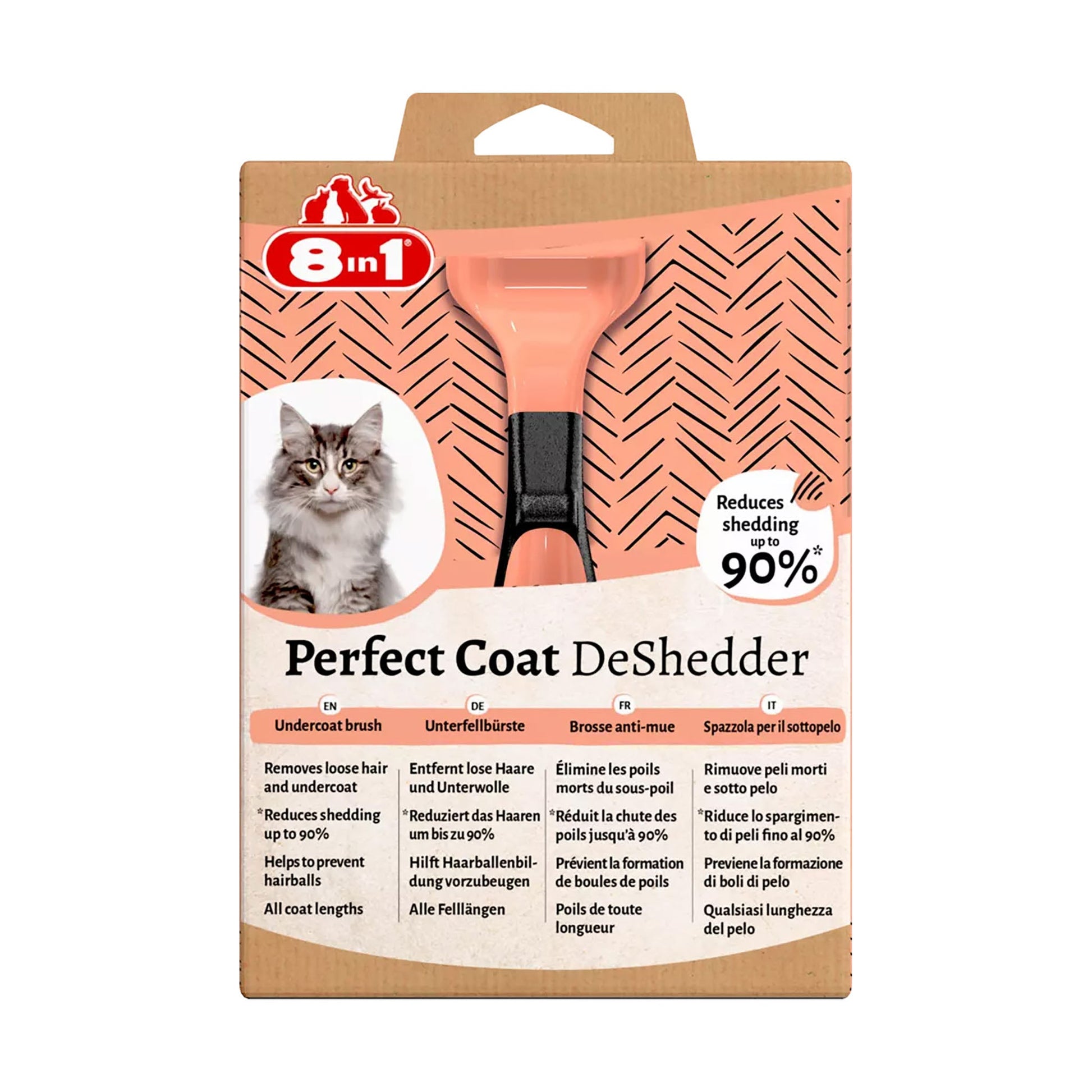 8in1 Perfect Coat DeShedder undercoat brush for cats - Pet Merit Store8in1 Perfect Coat DeShedder undercoat brush for cats