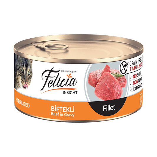 Felecia Sterilised Fillet Beef - Pet Merit StoreFelecia Sterilised Fillet Beef