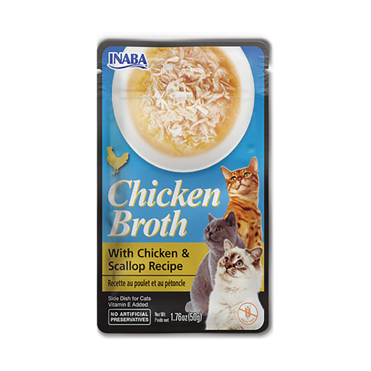 INABA CHICKEN BROTH with Chicken & Scallop Recipe - Pet Merit StoreINABA CHICKEN BROTH with Chicken & Scallop Recipe