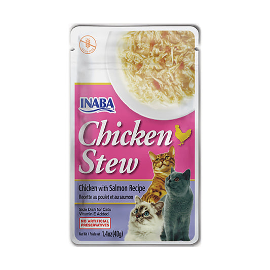 INABA CHICKEN STEW with Chicken with Salmon Recipe - Pet Merit StoreINABA CHICKEN STEW with Chicken with Salmon Recipe