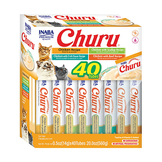 INABA CHURU 40 ct Chicken Variety Box - Pet Merit StoreINABA CHURU 40 ct Chicken Variety Box