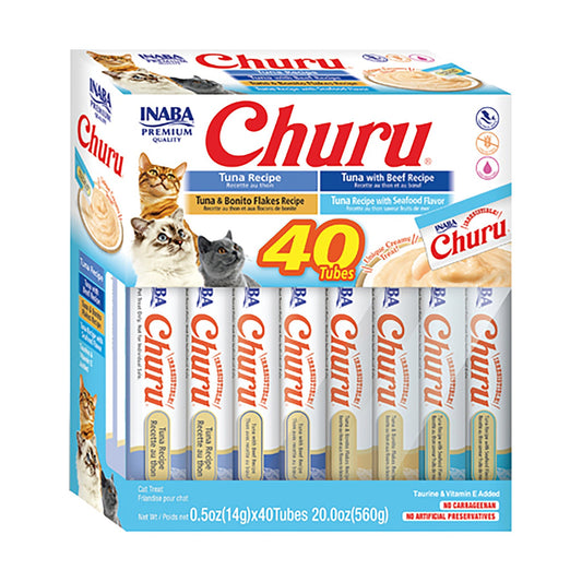 INABA CHURU 40 ct Tuna Variety Box - Pet Merit StoreINABA CHURU 40 ct Tuna Variety Box