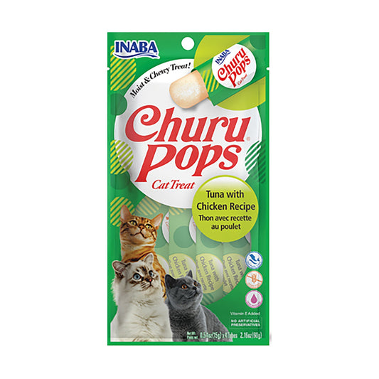 INABA CHURU POPS Tuna with Chicken Recipe - Pet Merit StoreINABA CHURU POPS Tuna with Chicken Recipe