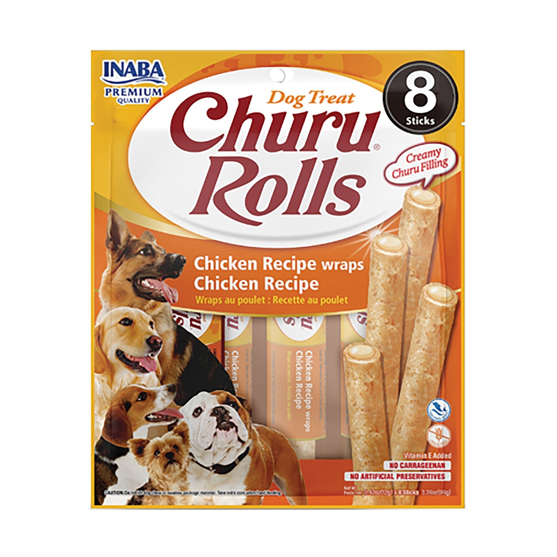 INABA CHURU ROLLS Chicken Recipe wraps Chicken Recipe - Pet Merit StoreINABA CHURU ROLLS Chicken Recipe wraps Chicken Recipe