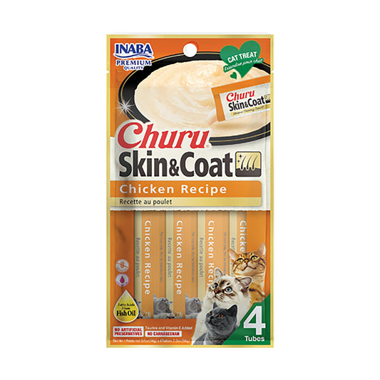INABA CHURU SKIN & COAT Chicken Recipe - Pet Merit StoreINABA CHURU SKIN & COAT Chicken Recipe