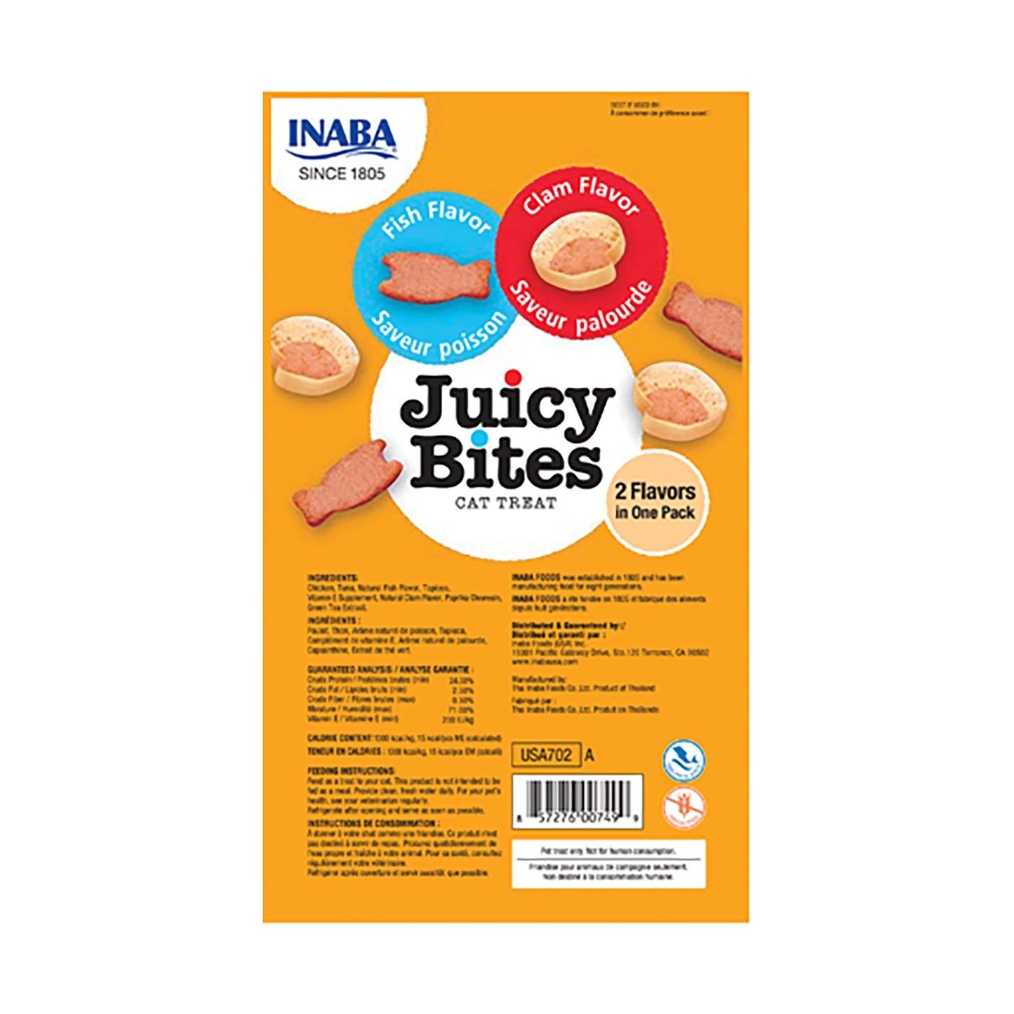 INABA JUICY BITES Fish and Clam Flavors - Pet Merit StoreINABA JUICY BITES Fish and Clam Flavors