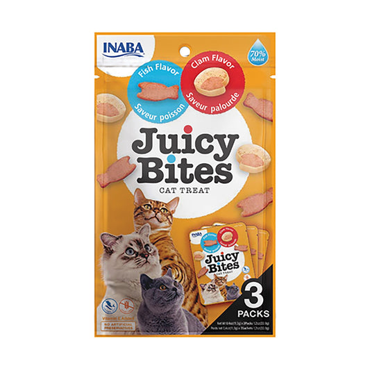 INABA JUICY BITES Fish and Clam Flavors - Pet Merit StoreINABA JUICY BITES Fish and Clam Flavors