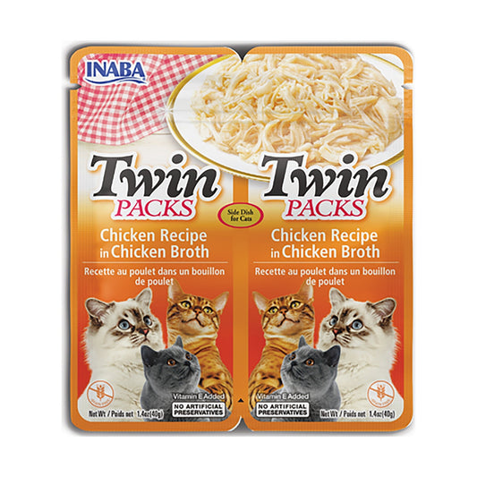 INABA TWIN PACKS Chicken Recipe in Chicken Broth - Pet Merit StoreINABA TWIN PACKS Chicken Recipe in Chicken Broth