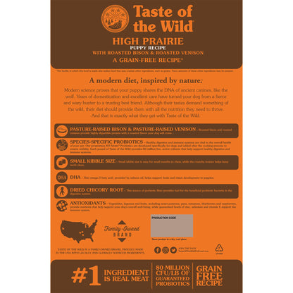 Taste of the Wild High Prairie Puppy Recipe - Pet Merit StoreTaste of the Wild High Prairie Puppy Recipe