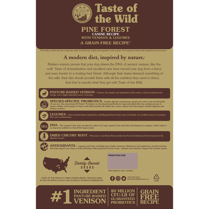 Taste of the Wild Pine Forest Canine Recipe - Pet Merit StoreTaste of the Wild Pine Forest Canine Recipe