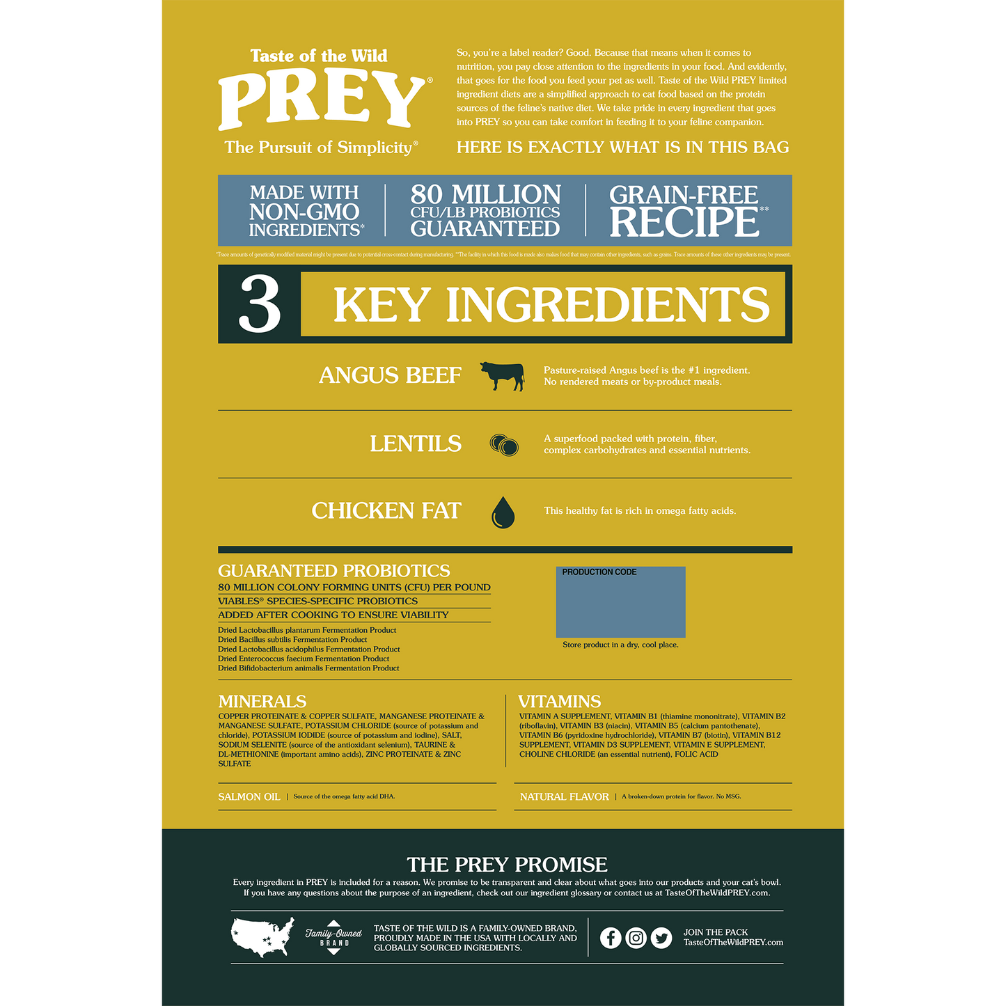 Taste of the Wild PREY Angus Beef Limited Ingredient Recipe for Cats - Pet Merit StoreTaste of the Wild PREY Angus Beef Limited Ingredient Recipe for Cats
